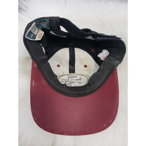 Drew‎ Pearson San Francisco 49ers Super Bowl Champions Hat Cow Leather - Picture 7 of 10